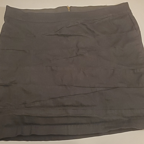 Lane Bryant 24 Black Denim Stretch Pencil Skirt - Picture 2 of 4